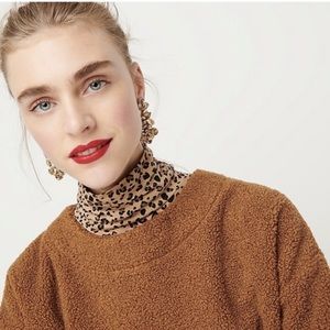 J.Crew Vintage Fleece Teddy Crew Sherpa Sweatshirt